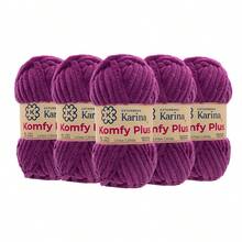 ESTAMBRE KOMFY PLUS PAQ 5 MADEJAS 100 GRS C/u COLOR POR PAQUETE ESTAMBRES KARINA - 24 Bugambilia - Ver 1