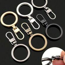 5pcs Multifunctional Round Gold Eyelets, No Punching Required, Semi-Automatic Pull Heads, Detachable Zipper Pulls Suitable For Bags, Jackets, Clothes, Shoes, Boots, Zipper Pendant Replacement, Premium Hardware Set - Multicolor - View 3