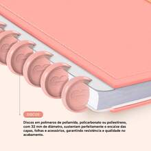 Disco Notebook + Iscool Hardcover 140 Sheets Smart Solid Colors - Coral Orange - View 9