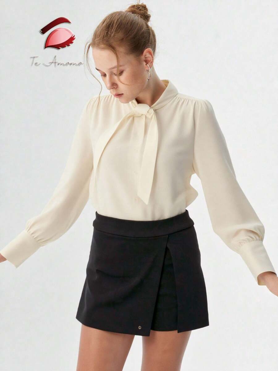 I LOVE YOU Casual Short Skirt Wrap Modern Style