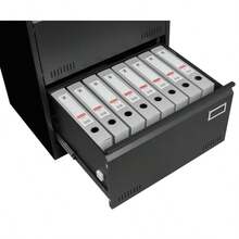 2 Drawer Metal Lateral File Cabinet With Lock,Office Vertical Files Cabinet For Home Office/Legal/Letter/A4,Locking Metal File Cabinet,Assembly Required (Black,With 2 Drawer)