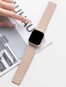 1 dây đeo đồng hồ silicon từ tính unisex, tương thích với Apple Watch 38mm, 40mm, 41mm, 42mm, 44mm, 45mm, 46mm, 49mm - Series Ultra/11/10/9/SE/8/7/6/5/4/3/2/1 - Nhiều màu - Xem 4