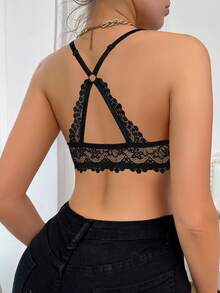 Bộ 2 áo ngực ren có gọng cài trước MIMILEMON dành cho nữ - kiểu cổ yếm, nâng ngực, tạo đường cong phía sau, thoải mái và thời trang, phù hợp cho mặc hàng ngày và nhiều trang phục sành điệu khác nhau. - Nhiều màu - Xem 7