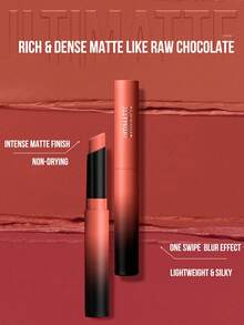 Maybelline ULTIMATTE MATTE FINISH SLIM TUBE LIPSTICK #899 REVERSE NUDE 1.7g/0.06oz, Raw Chocolate Texture, One Swipe Blur Effect, Intense Matte Finish, Non Drying, Lightweight and Silky, 3 Stepift Applifried Plume Finish, Non Drying, Lightweight and Silky, 3 Step - 美寶蓮霧感霧面細管唇膏 1099 - 查看 6