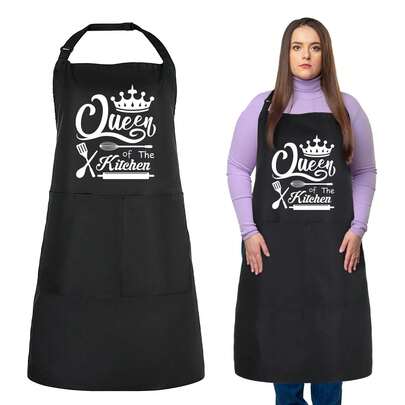 Funny Aprons For Men/Women, King Of The Kitchen Cooking Aprons Men/Women Custom Aprons Adjustable Chef Baking Apron Gifts