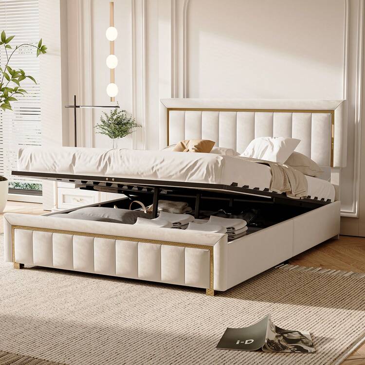 KeepGoon Bed Frames - 米色 160*200 cm - 查看 5