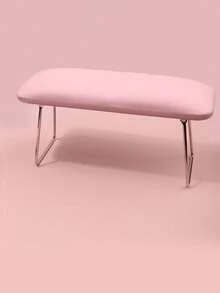 1pc High Rebound PU Nail Hand Rest, Foldable, Compatible With Gel Lamp Cushion, Waterproof And Dirt-Resistant Design, Suitable For Manicure - Pink - View 6