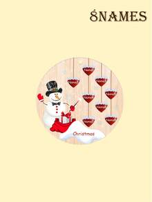 Custom Christmas Decorations With 1-8 Names, Personalized Christmas Tree Decorations, Customized Christmas Gifts, Customizable Text Christmas Ornaments, Diy Ornaments, Christmas, Garden, Acrylic, Ceramic, Wooden, Christmas Crafts, Snowman Pattern, Room Decor, Mom, Family