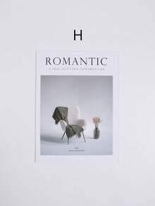 1pc Minimalist English Magazine Photography Backdrop, Live Streaming Prop, Street Style Display, Home Decor, Best Birthday Gift - Multicolor - View 11