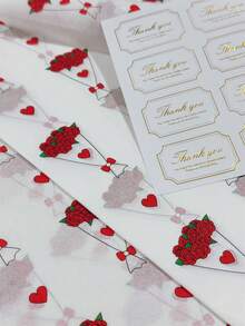 60/30/10 حزمة هدايا ورد الحب لعيد الحب - ورد بحجم 20 * 34 بوصة وتصميم فيونكة الحب، تغليف واقي خفيف الوزن، فيونكة حب وردية، تصميم حزمة الورد، نمط بالون الحب، مستخدم لتغليف الهدايا، حماية العناصر الهشة، ديكور المناسبات (الحب، باقة الورد)، ديكور عيد الحب - باقة ورد - مشاهدة 7