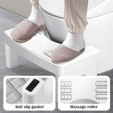 Squatting Toilet Stool For Adults Portable Toilet Step Foot Rest For Bathroom - White - View 3