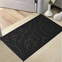 ¡RecomendadoHIYARD - Tapete absorbente para puerta delantera, atrapando la suciedad, interior y exterior, antideslizante, resistente a la decoloración, felpudo de perfil bajo para entrada, 29 x 17, color beige¡Top de Temporada - Azul - Ver 10
