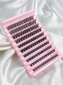 Hinarin 120片装簇状假睫毛，长度8-16毫米，纤细自然，蓬松时尚，适合DIY嫁接，适用于派对、旅行、通勤等各种场合。 - D - 查看 7