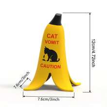 Banana Peel Edition Caution Sign, Creative Cat Design - Cat Style - View 2