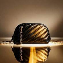 Yves Saint Laurent Esencial elegante de Navidad - Bolso de embrague negro multiusos para mujer, versátil para maquillaje, transporte, compras, regalo de moda para las fiestas - Negro - Ver 8