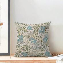 Spring Blue Floral Pillow Covers 18x18 Inch Set Of 2, Cute Flower Pattern Outdoor Decorative Wildflowers Throw Pillows Blue Green Flower Couch Cushion Case For Chair Sofa Bedroom Living Room,18inchx18inch(Packof2),A3 - A3 - 查看 4