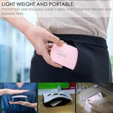 OBOVAY 1pc 6W Mini Nail Dryer, Portable 6LED UV Nail Lamp, Home Nail Dryer, For Drying Nail Polish, With USB Cable, Mini Nail Dryer UV Lamp, Multi-Functional Nail Gel Curing Light, Single Finger Nail Lamp, Suitable For Gel Nail Polish, Travel & Home Nail Tool. Suitable As Thanksgiving, Valentine's Day, Birthday, Mother's Day Gift. - Multicolor - View 5