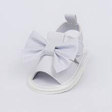 Baby Sandals For Newborn Girls With Bows And Comfortable - 白色 - 查看 3