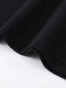 Cute Pig Butt Graphic T-Shirt For Women Casual Round Neck Short Sleeve Tee Regular Fit - 黑色 - 查看 3