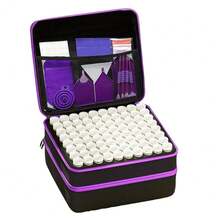 5D DIY Diamond Painting Kit, Upgraded 30/60/120/180/240 Slots Diamond Painting Storage Box, Multi-Functional Diamond Painting Tools & Accessories, Suitable For Embroidery And Cross Stitch - Purple - View 13