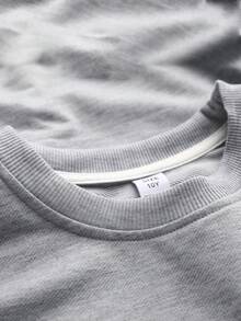 Áo nỉ in nơ dáng casual cho bé gái, thích hợp cho mùa thu/đông, áo chui đầu cổ tròn, thời trang cho mặc hàng ngày, lễ tốt nghiệp, tựu trường, ngày Nhà giáo, họp mặt, tiệc tùng, du lịch. - Xám - Xem 4