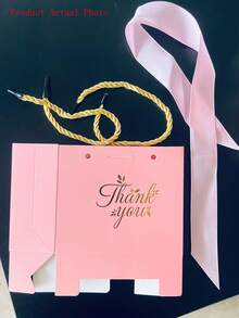 30pcs Mini Pink Gift Bags With Handles And Bow Ribbons, Small Party Favor Bags Suitable For Easter/Mother's Day/Baby Shower/Wedding, Bulk Pack (Pink), Can Be Used As Gifts For Boyfriend, Ladies, Couples, Thank You Cards, Gift Sets, Paper Bags To Express Love, Also Suitable As Gifts For Men, Best Friends - Multicolor - View 12