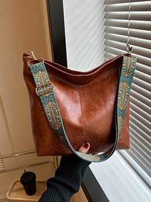 2026 Summer New Fashion Handbags, Shoulder Bags, Crossbody Bags, Tote Bags, Large Capacity, Wide Strap Shoulder/Crossbody Bags, High-Quality Commuter Handbags, Large Capacity Crossbody Bucket Bags, Mother-Daughter Bucket Bags, Women's