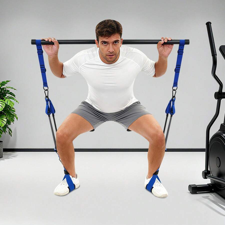 SanBouSi Set per allenamento di forza - Blu - Visualizzare 1