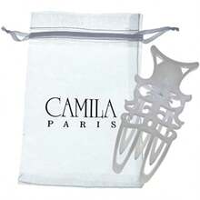 Camila Paris CP2901 French Hair Clips for Women, Hair Side Clips, 3 inch Girls Hair Claw Clips Jaw Fashion Durable Styling Hair Accessories for Women, Strong Hold No Slip Grip, Made in France. White(default) - Multicolor - Ver 8
