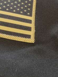 Atonmore 男士17号黑色美式橄榄球球衣休闲短袖刺绣V领T恤派对橄榄球运动上衣 - 黑色 - 查看 5