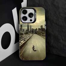 Funda de teléfono TWD T-The Walking Dead para iPhone 17,16,15,14,13,12,11,Ais,Pro,Max,Plus, anti-caída, negra mate, dura - z1 - Ver 2