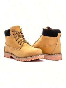 Original Yellow Boot Inch Corn Genuine Leather Premium Line Nubuck Low Shaft Non-Slip Rubber Sole Adventure Waterproof Top Soft Comfortable New Imports 2024/2025 - 黃色 - 查看 3
