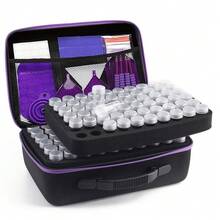 5D DIY Diamond Painting Kit, Upgraded 30/60/120/180/240 Slots Diamond Painting Storage Box, Multi-Functional Diamond Painting Tools & Accessories, Suitable For Embroidery And Cross Stitch - Purple - View 10