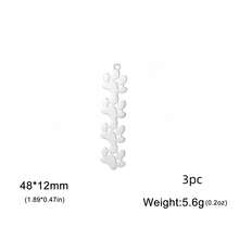 AMAXER 3pcs/Set Stainless Steel Single Paw Print & Continuous Paw Print Pendant, Cute Minimalist Handmade DIY Jewelry Making Supplies, Holiday Gift, Wholesale - Simple Series - View 19