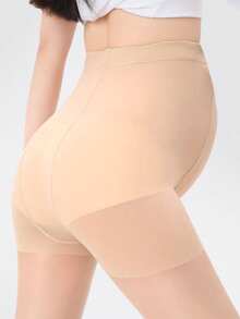 1 buc. colanți bej pentru maternitate, ușori, moi, simpli, respirabili - cu talie elastică reglabilă pentru femei însărcinate - Multicolor - Vizualizare 5