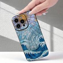 Funda de teléfono creativa personalizada, elegante y minimalista, con patrón de ondas de vidrio, acabado mate premium, diseño resistente a golpes y caídas, resistente a la suciedad y duradera, adecuada para  17/17 Pro/17 Pro Max/17 Air/ 16/16 Pro/16 Pro Max/16 Plus/ 15/15 Pro Max/15 Pro/15 Plus/ 14/14 Pro/14 Plus/14 Pro Max/ 13/13 Pro/13 Pro Max/12/12 Pro/12 Pro Max/11/11 Pro/11 Pro Max/XR/X/XS/XS Max. Es el regalo de cumpleaños perfecto para novias, novios, esposos, esposas, amigos o para uno mismo, innovador y a la moda, adecuado tanto para hombres como para mujeres.El regalo perfecto para familiares y amigos. - Multicolor 2070 - Ver 6