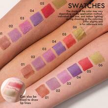 YOUNG VISION 1pc Multifunctional Pointed Pearl Shimmer Lip Liner Pencil - Lipstick, Eyeshadow, Eyeliner, Lip Shaping, Suitable For Daily, Party, Stage, Bonfire Night, Christmas, Thanksgiving, Valentine's Day, Lip Makeup Gift For Friends, Girlfriend - 彩色 - 查看 10