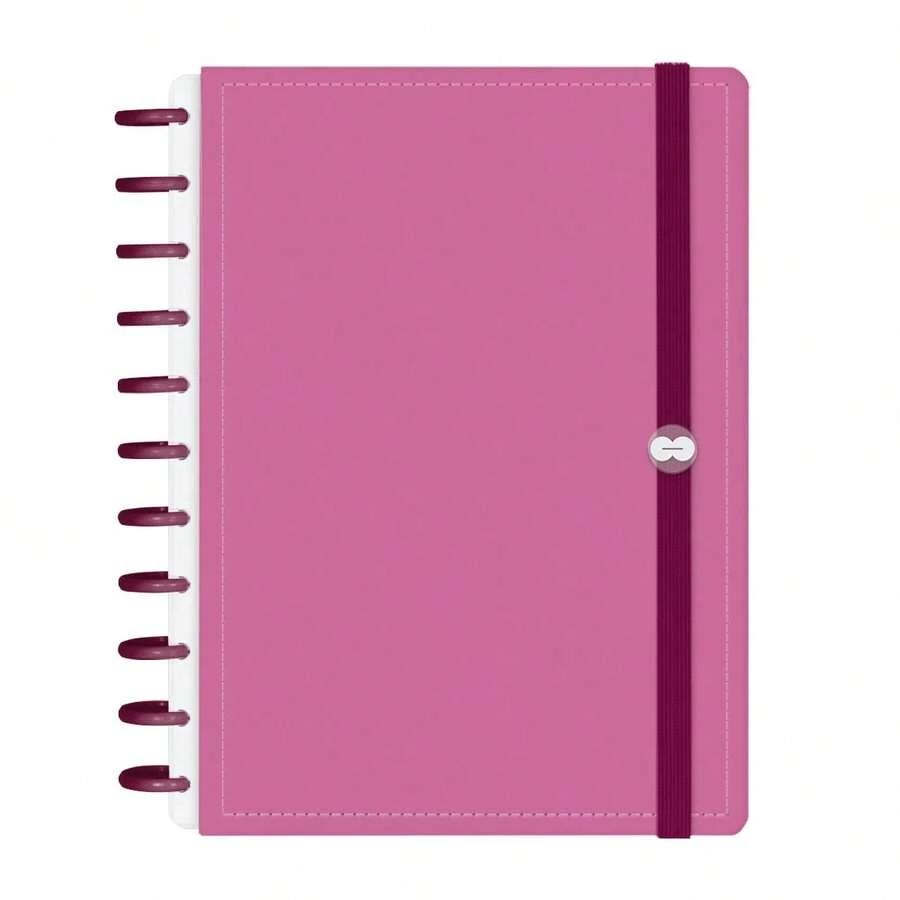 Disco Notebook + Iscool Hardcover 140 Sheets Smart Solid Colors - Mauve - View 1
