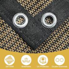 ShadeandBeyond - Tela de sombra de sol 90% con ojales toldo de 10 x 12 pies lona de malla para patio exterior jardín patio mocha GN04Shade Cloth - Moca - Ver 4