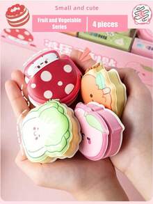 Super Mini Memo Pad 4pcs/Box Or 1pc Random, Decompression Stickers With Portable Chain, Cute Stickers Notes Stationery For Office School, Gift Back To School