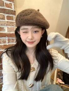 Women Beret Hats - Blue - View 6