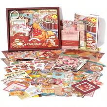 Vintage Scrapbook Kit346pcs Bullet Junk Journal Kit With Journaling/Scrapbooking Supplies, Stationery, A6 Grid Notebook With Graph Ruled Pages, Teen Women - Vintage - Nhật ký thực phẩm - Xem 1