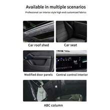 多色自粘绒面布料 | 30*150厘米，适用于汽车内饰翻新，也适用于门板/中控台/扶手。高品质柔软材质，经久耐用，可裁剪，也可用于家具/包袋/外套等。用途广泛的工艺材料。 - 多色 - 查看 9