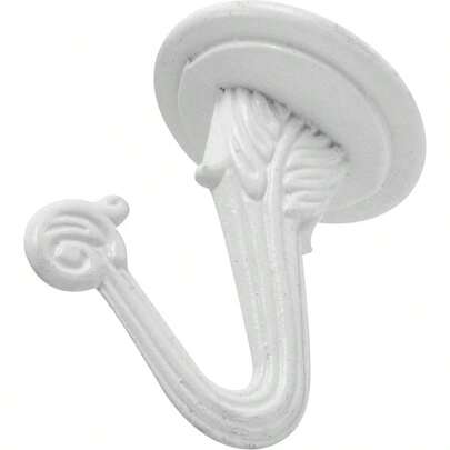 Ook Swag ganchos con Hardware pack de 6 Blanco