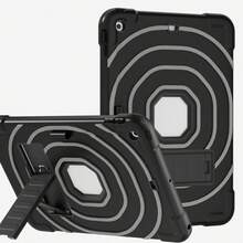 Military Industry Anti-Fall 1pc Military-Grade Shockproof Protective Case With Stand, Suitable For IPad 10th Generation 10.9-Inch (2022), IPad 11-Inch 11th Generation (2025), IPad 11 (A16, 2025), IPad 7th/8th/9th Generation 10.2-Inch (2019/2020/2021) - Black and Gray - View 16