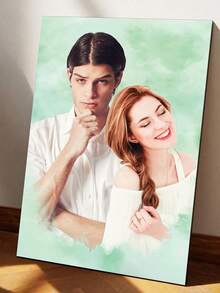 Catygift Personalisiertes Leinwandbild für Paar, individualisierte Paar-Kombinations-Wandkunst, Paar-Foto-Leinwandgemälde, einzigartiges Jahrestags-Geschenk für ihn