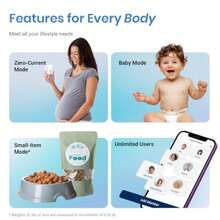Etekcity Báscula inteligente para peso corporal, precisa hasta 0.02 kg, máquina de pesaje digital de baño para agua grasa muscular IMC para personas, monitores electrónicos de composición corporal Bluetooth, 400 libras(Actualizado Blanco) - Multicolor - Ver 8
