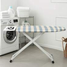 Adjustable Height Ironing Board – 110x32cm Foldable Design With 6 Height Settings (66–77cm) - Yellow - View 5