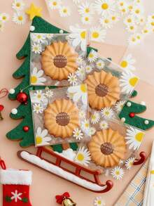 Transparent Bear Packaging Bags, Self-Sealing Bags For Baking Cookies & Brittle Candy, Self-Sealing Bags For Cookies & Candies, Single Piece Bags, Non-Stick Bags For Baking Cookies & Snacks, Cookie & Food Packaging, Thanksgiving Gifts, Christmas Gifts, Halloween Gifts, Valentine's Day Gifts, New Year Gifts