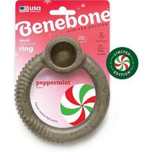 Benebone Peppermint Ring – Limited Edition Holiday Flavor, Durable Chew Toy For Aggressive Chewers, Made In USA, Small,Small - 小的 - 查看 1